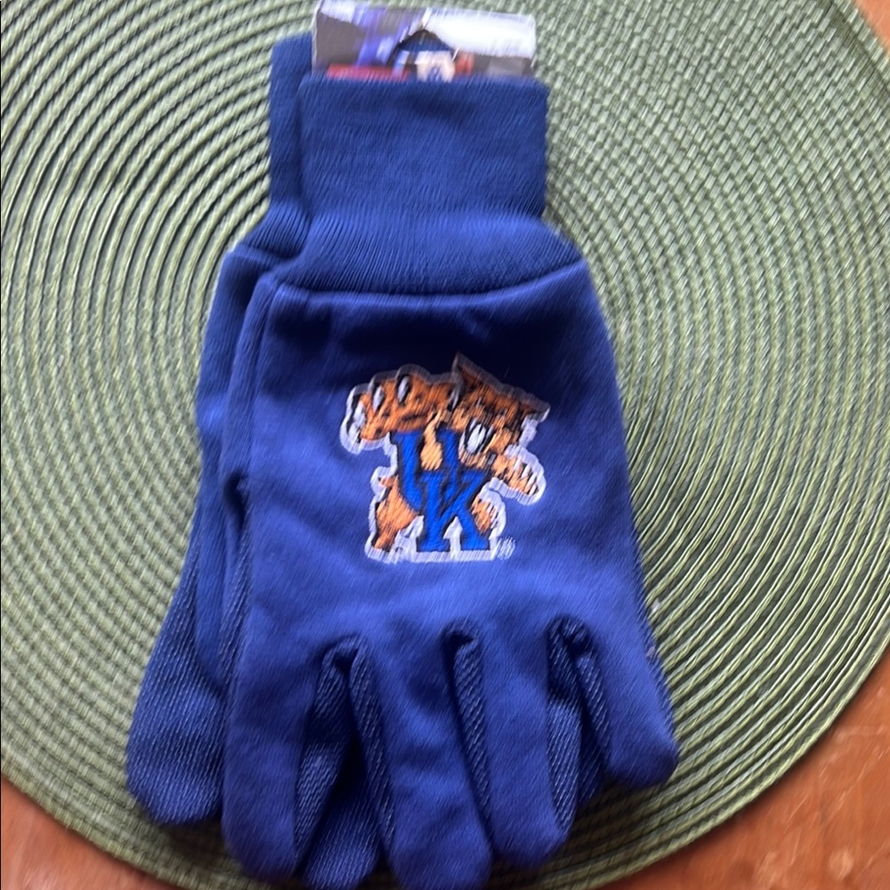 University of Kentucky, Brahma Blue gloves for Cozy Winter Wear.